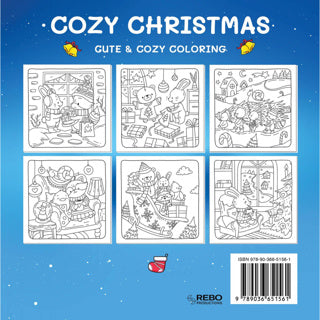 Rebo publishers cozy christmas - cute cozy kleurboek
