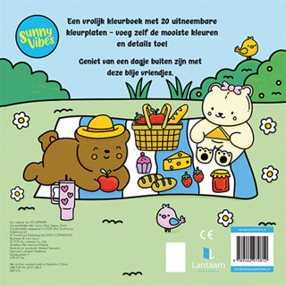 Load image into Gallery viewer, Lantaarn publishers sunny vibes kleurboek happy street | 2 stuks
