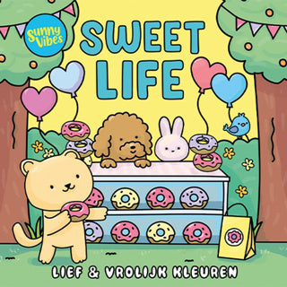 Load image into Gallery viewer, Lantaarn publishers sunny vibes kleurboek sweet life | 2 stuks
