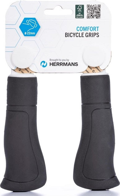 Load image into Gallery viewer, Herrmans Ergo 84B zwart 120mm - fiets handvat
