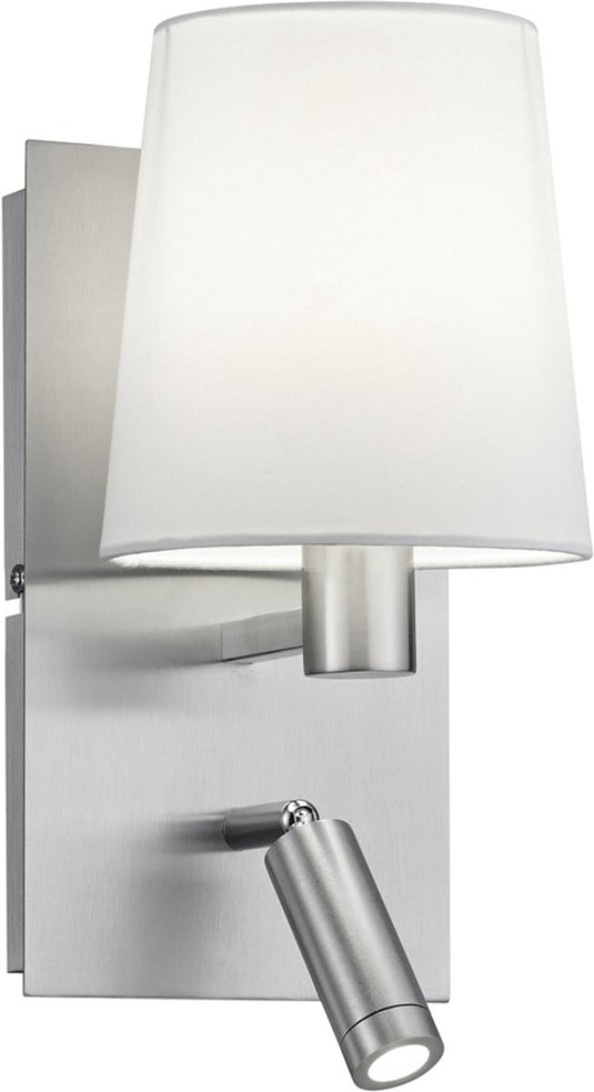Trio merlot wandlamp met lampenkap - e14 - 1 lichts - d 175 mm - staal
