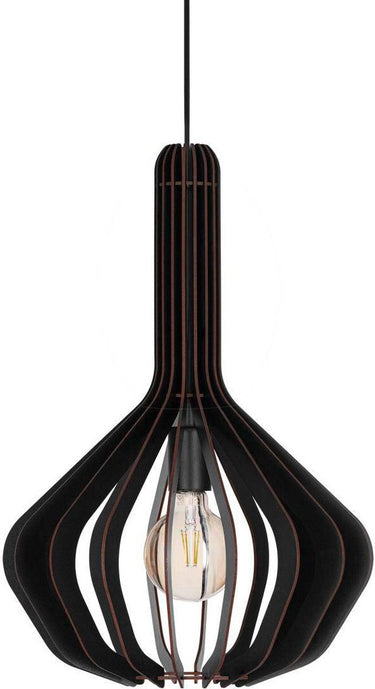 Eglo velasco hanglamp - e27 - ø 38 cm - zwart
