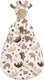 Happy horse giraf gino knuffeldoekje - bruin - baby cadeau