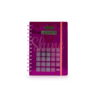 Load image into Gallery viewer, Dream pop dream big spiral notebook met calculator | 2 stuks
