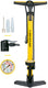Dunlop fietspomp met drukmeter - fiets pomp voor , schrader en frans ventiel - staande pomp incl. adaptoren voor waterspeelgoed en ballen
