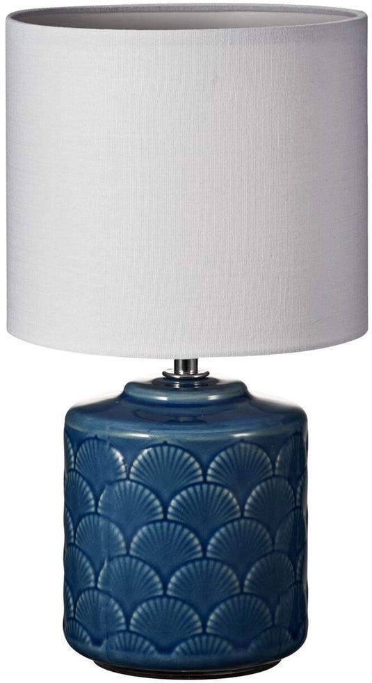 Pauleen led tafellamp glowing midnight - e14 - max. 20w - woonkamer, slaapkamer eetkamer - blauw wit