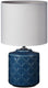 Pauleen led tafellamp glowing midnight - e14 - max. 20w - woonkamer, slaapkamer eetkamer - blauw wit
