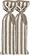 Meyco baby meyco kruikenzak - badstof jacquard fat stripe - taupe - 2-pack
