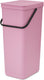 Brabantia sort go prullenbak - 40 l - lilac pink