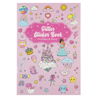 Creative craft group stickerboek glitter a5 8 pagina's assorti | 6 stuks
