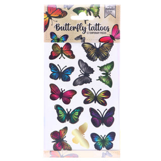 Load image into Gallery viewer, Totum metallic tattoos - vlinders
