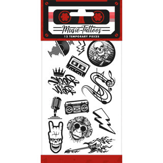 Load image into Gallery viewer, Tattoos rock muziek | 10 stuks
