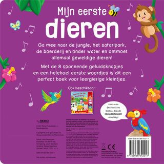 Load image into Gallery viewer, Geluidenboek mijn eerste dieren | 2 stuks
