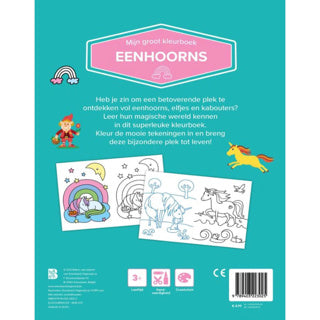 Standaard uitgeverij mijn groot kleurboek - eenhoorns