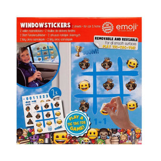 Raamstickers emoij assorti | 24 stuks