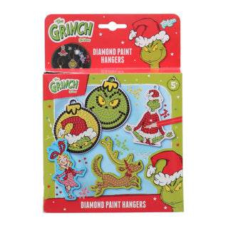 Totum the grinch diamond paint hangers 5 stuks inclusief 1100 diamonds | 2 stuks