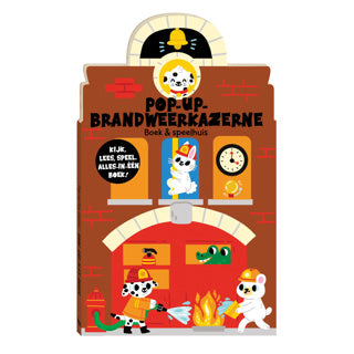 Pop-up brandweerkazerne boek en speelhuis