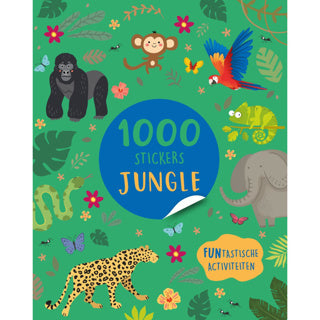 Load image into Gallery viewer, Boek stickerboek 1000 stickers jungle
