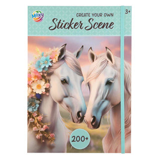 Creative craft group stickerboek luxe horse collection a4 200+ stickers | 4 stuks