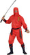 Finidi red dragon ninja pakken voor volwassenen