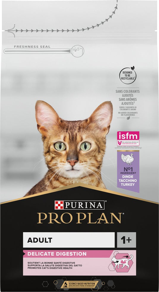 Pro plan adult delicate digestion - katten droogvoer - kalkoen - 1,5 kg