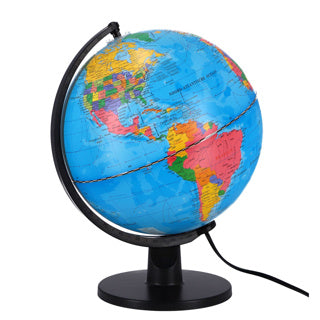 Science globe met licht nederlands led 25 cm