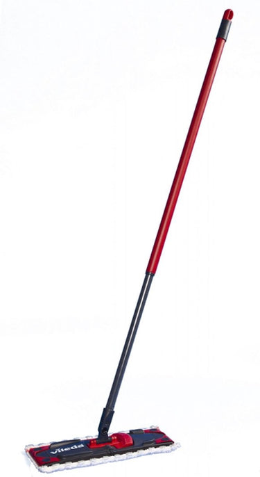 Vileda ultramax platte mop met telescopische pool schone vloeren - droge handen