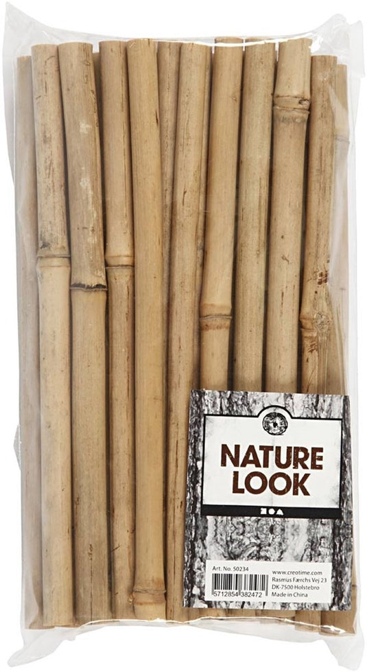 Creativ company bamboe stokken knutselmateriaal 30 stuks decoratie.