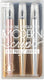 Ooly - modern script - vulpennen notitieboekje - 3 stuks - zwart schrijvend (goud, roségoud zilver)
