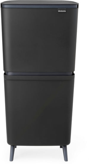 Brabantia sortup hi prullenbak 20 + 25 liter - afvalscheiding - dark grey