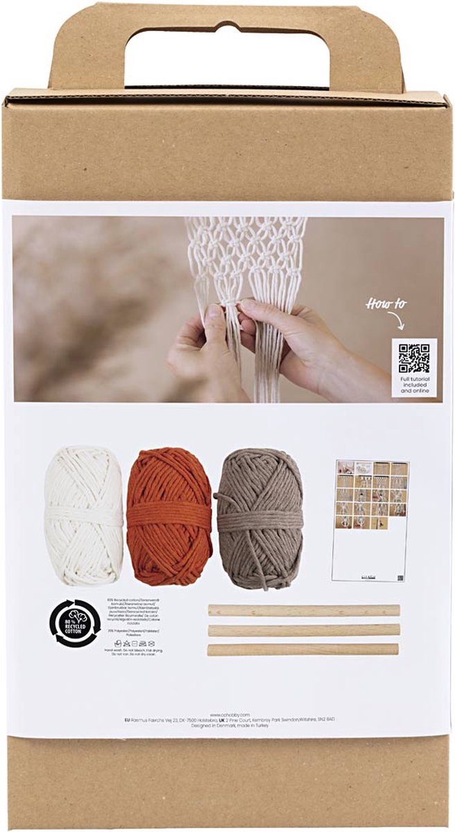 Load image into Gallery viewer, Creativ company hobbyset macrame bloemenhanger

