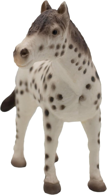 Bullyland 62621 – speelfiguur en verzamelfiguur knabstrupper hengst – ca. 12 cm – levensecht en detailrijk vormgegeven – ideaal als educatief speelfiguur, taartdecoratie of klein cadeautje voor kinderen vanaf 3 jaar.