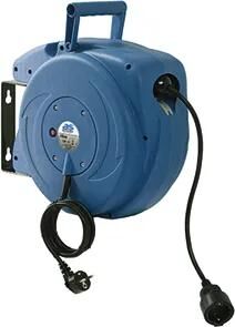 As-schwabe kabeltrommel autom. cable reel 15m.coupling ladder.