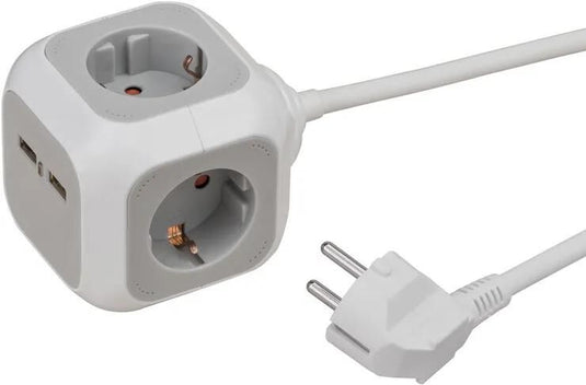 Brennenstuhl meervoudige verdeler alea power socket block with usb-charger