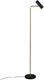 Trio marley - vloerlamp - messing mat - excl. 1x gu10 4,5w