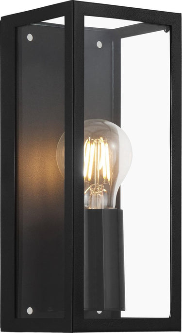 Eglo amezola - wandlamp - e27 - 26 cm - zwart