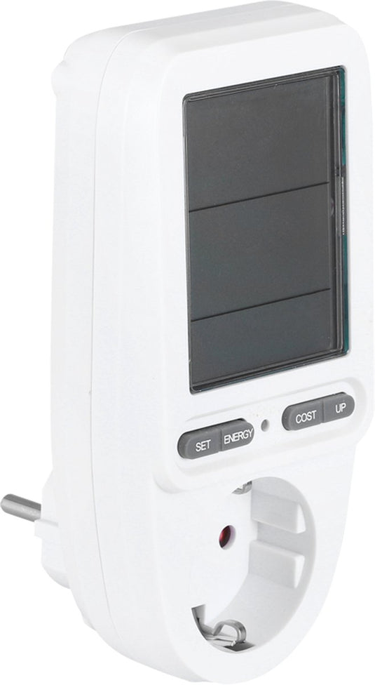 Q-link energiekostenmeter - randaarde - digitaal - memory - wit