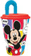 Mickey mouse drinkbeker met rietje kind - - 430ml