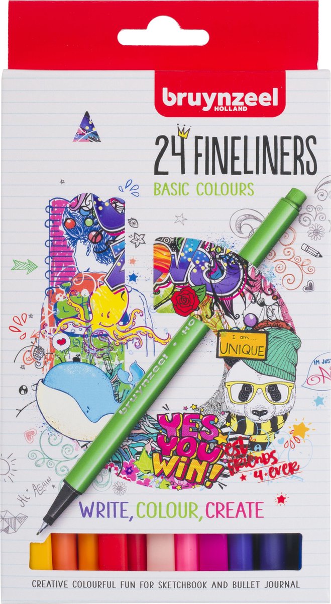 Load image into Gallery viewer, Bruynzeel fineliners, 24st.

