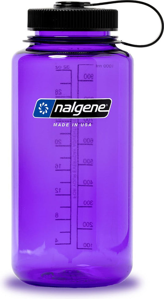 Nalgene - wide mouth bottle - drinkfles - waterfles - lekvrij - 1000ml - bpa free - sustain - purple