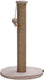 Designed by lotte krabpaal ribbed - incl speeltje - ribbed stof jute - roze - 41x41x70 cm