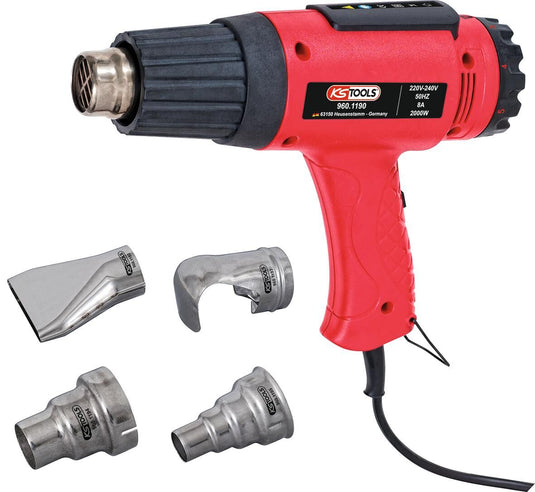 Ks tools ks-tools heteluchtpistool set hot air blower set ks-tool,incl.4 attachment