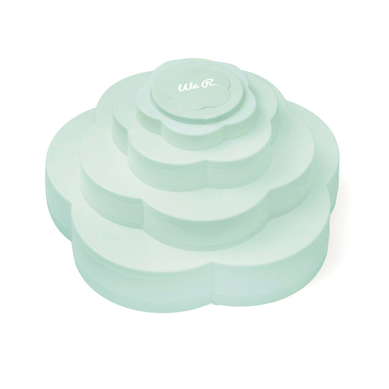 Load image into Gallery viewer, We r makers • embellishment storage bloom mint 28,70x28,70x16,51cm
