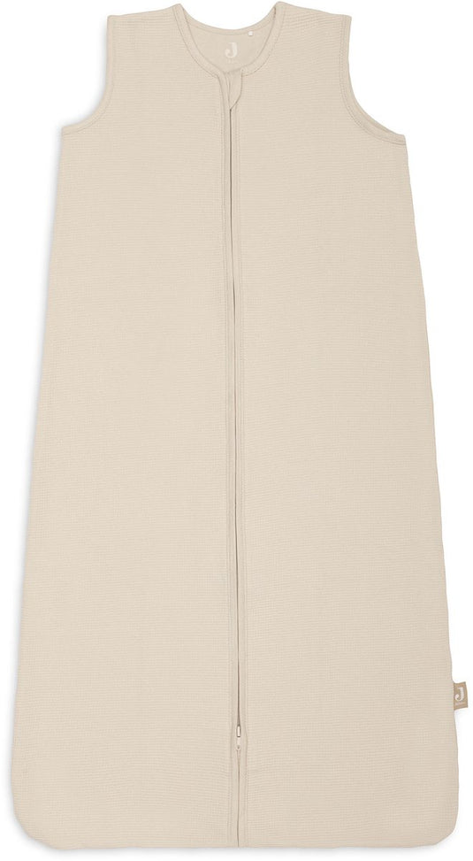 Jollein slaapzak baby mouwloos 110cm - jersey - little waffle sand