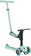 Globber meegroeistep- go up sporty lights mint - munt - lichtgevende wielen - met duwstang - in hoogte verstelbaar - vanaf 12 maanden tot 7 jaar
