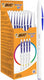 Bic cristal up balpennen - blauw - doos van 20 stuks - medium punt 1.2 mm