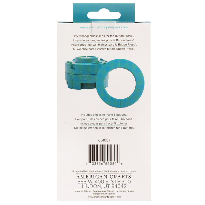 Load image into Gallery viewer, We r makers • button press inzetstuk groot ø58mm
