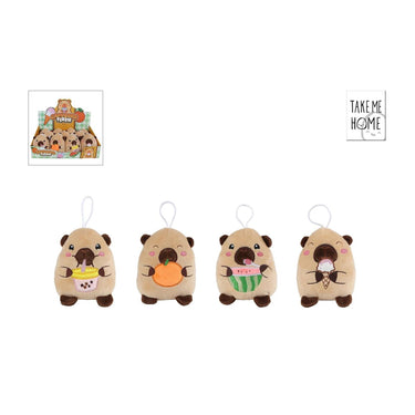 Take me home pluchen capibara knuffeltje - 14cm