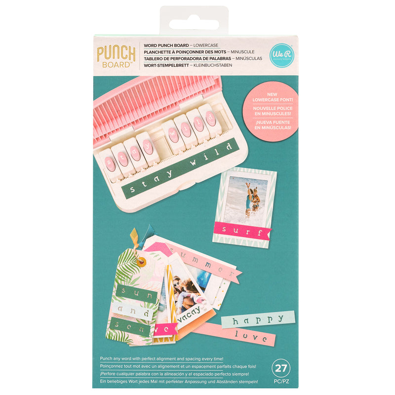 Load image into Gallery viewer, We r makers • word punch board lowercase letters
