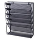 Wandfolderhouder office depot 105x405x325mm zwart 5 vakken